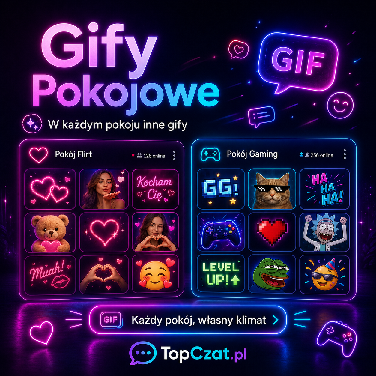Gify dostosowane do pokoi